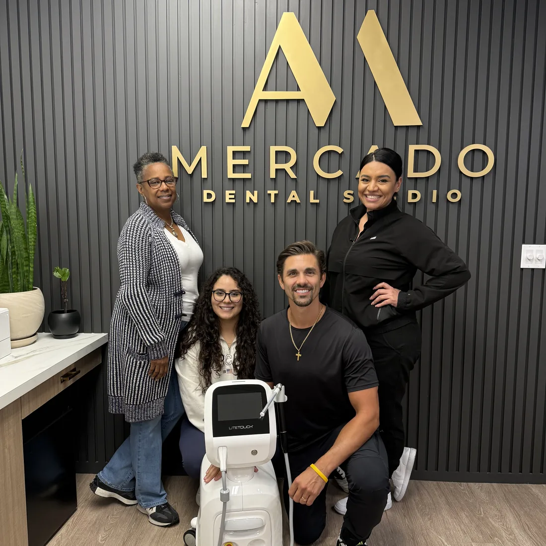 Dr. Alex Mercado and the team at Mercado Dental Studio with the LiteTouch Er:YAG dental laser