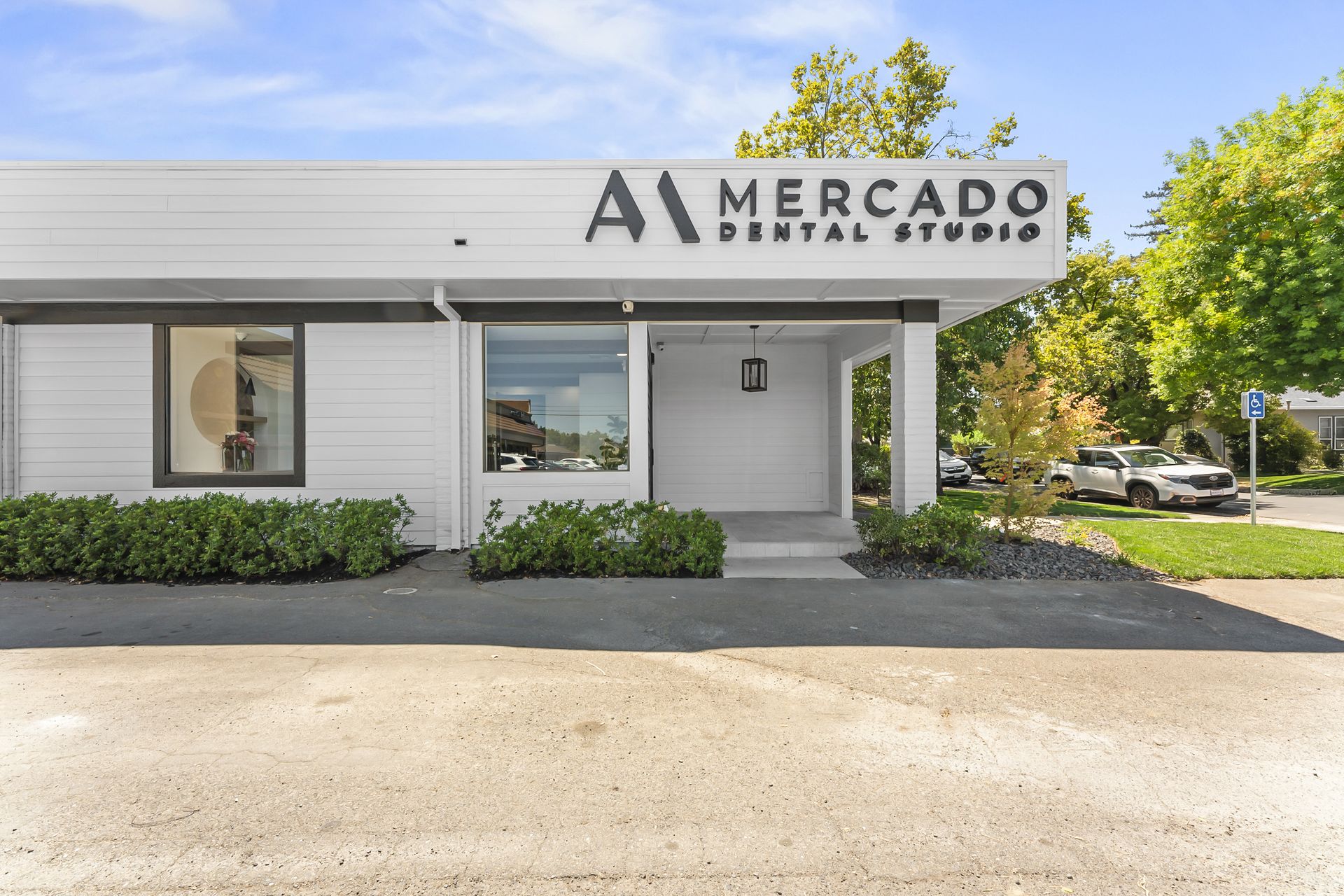 Entrance of Mercado Dental Studio, where gum health is restored without judgment