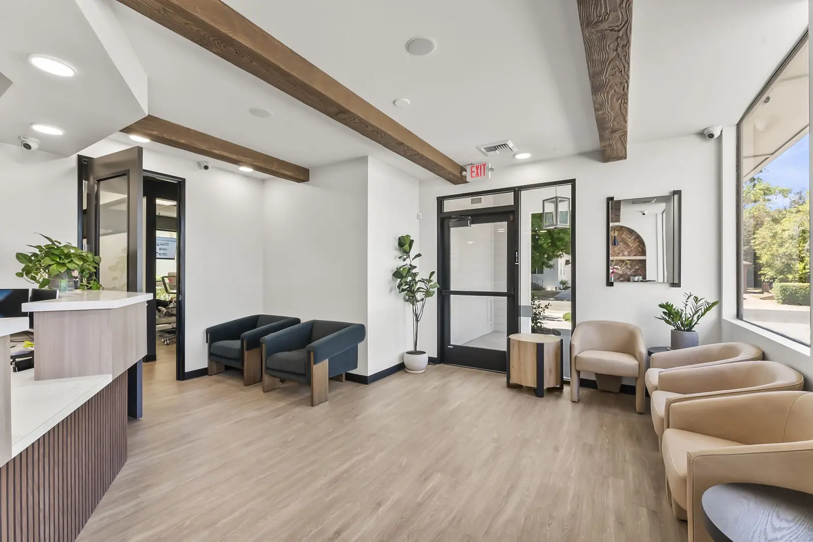 The lounge at Mercado Dental Studio in East Sacramento